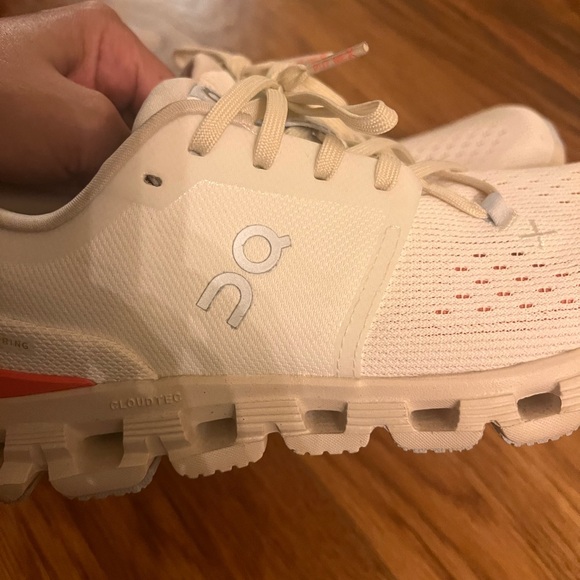 On Running Cream Athletic Shoes - Picture 5 of 9